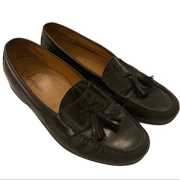 Cole Haan black Leather Career Loafers Shoes 10.5